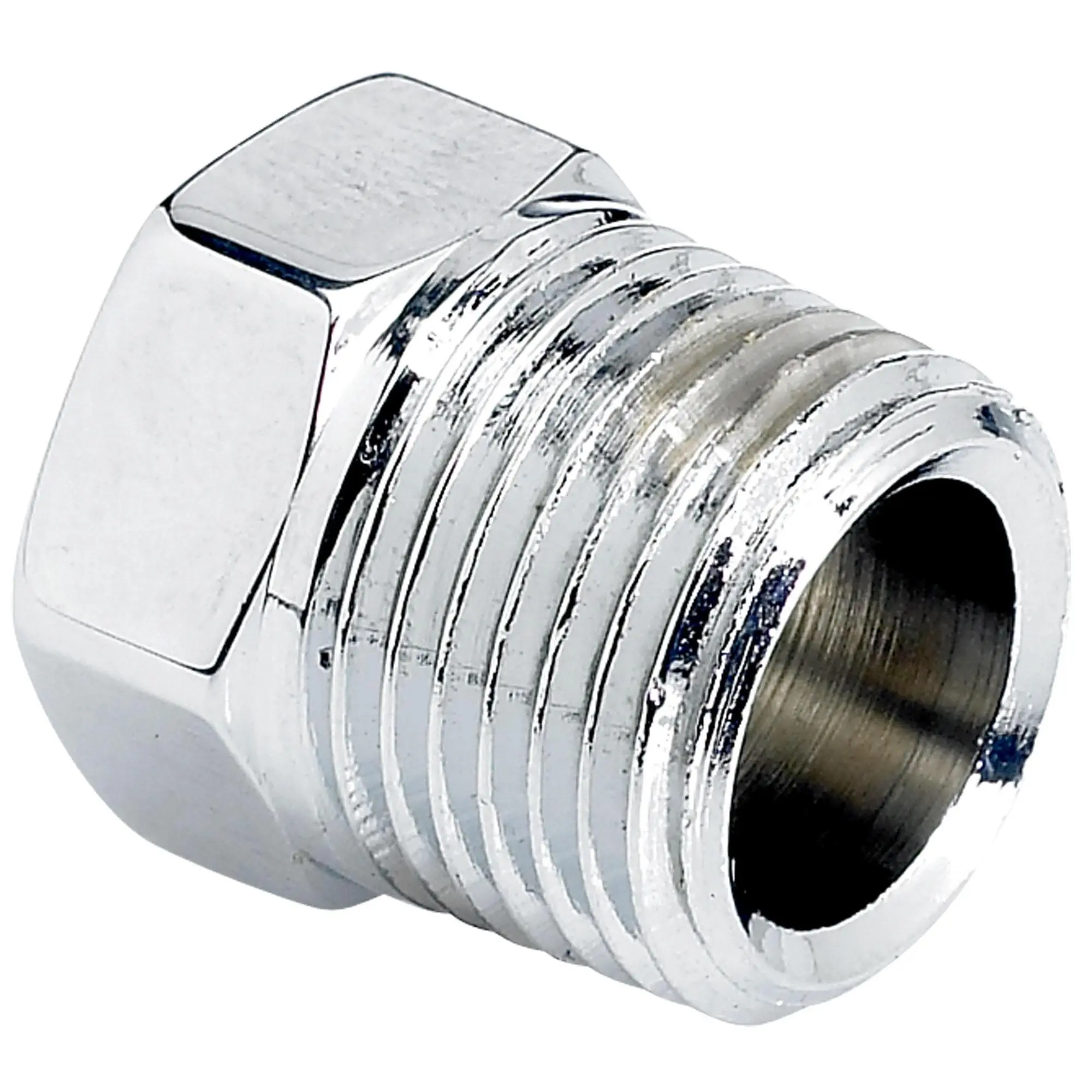 Cycle Standard Hex Pipe Plug 3/8 Inch NPT - Chrome - Image 2