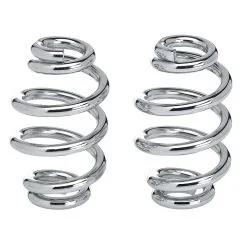 Lowbrow Customs Solo Seat Springs - Barrel Style - 3 Inch Chrome