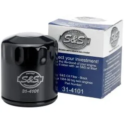 Oil Filter Black '86 & Up Sportster And '84 - 99 Big Twin S&S Cycle #31-4101