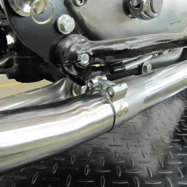 Cycle Standard Stainless Steel Exhaust Clamps 1-1/2 Inch - Made In The USA - Image 2