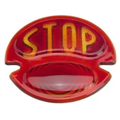 No School Choppers 1928 - 1932 Ford Duolamp Tail Light Replacement Glass Lens - STOP