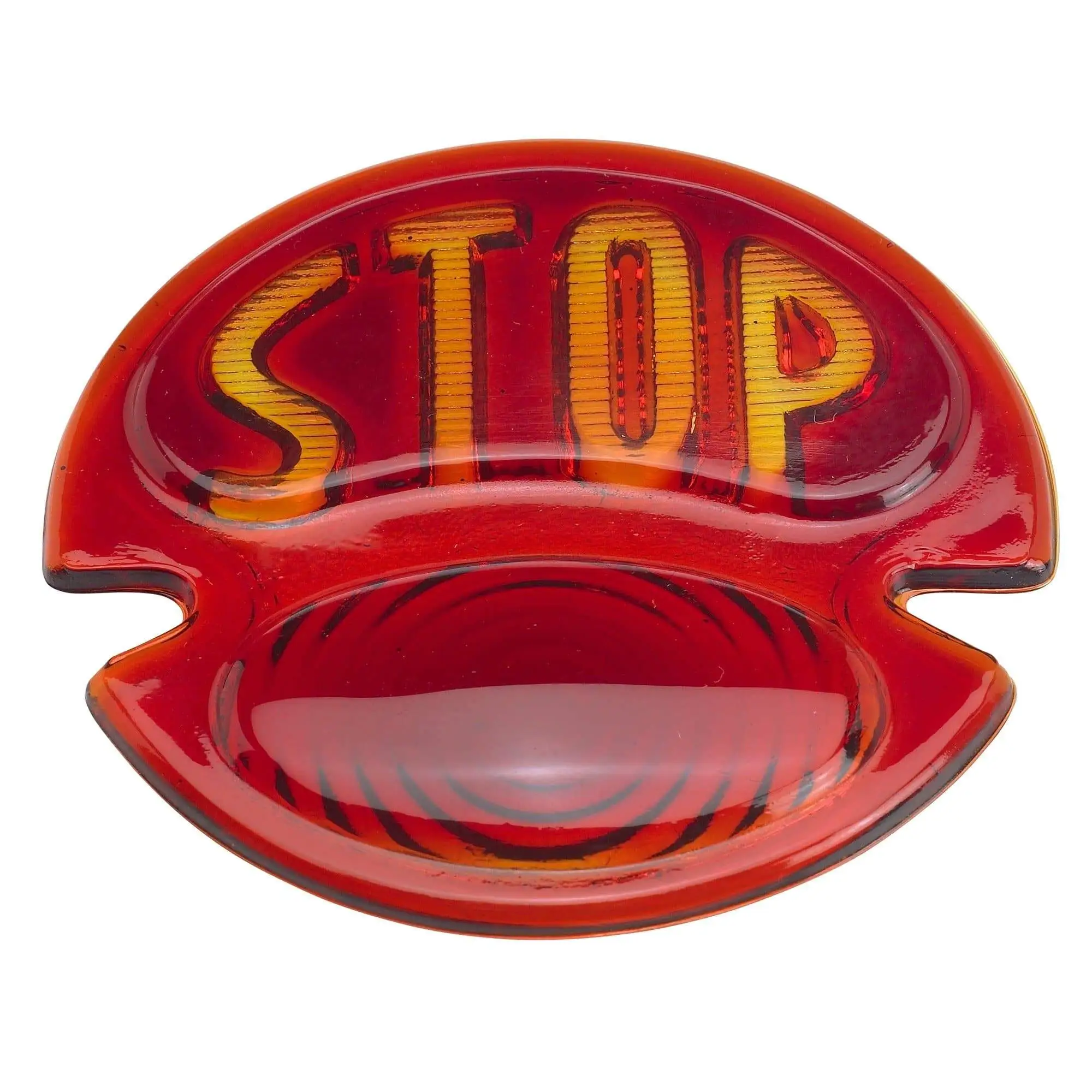 No School Choppers 1928 - 1932 Ford Duolamp Tail Light Replacement Glass Lens - STOP