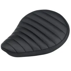 Sully's Customs Horizontal Pleated Solo Seat - Black