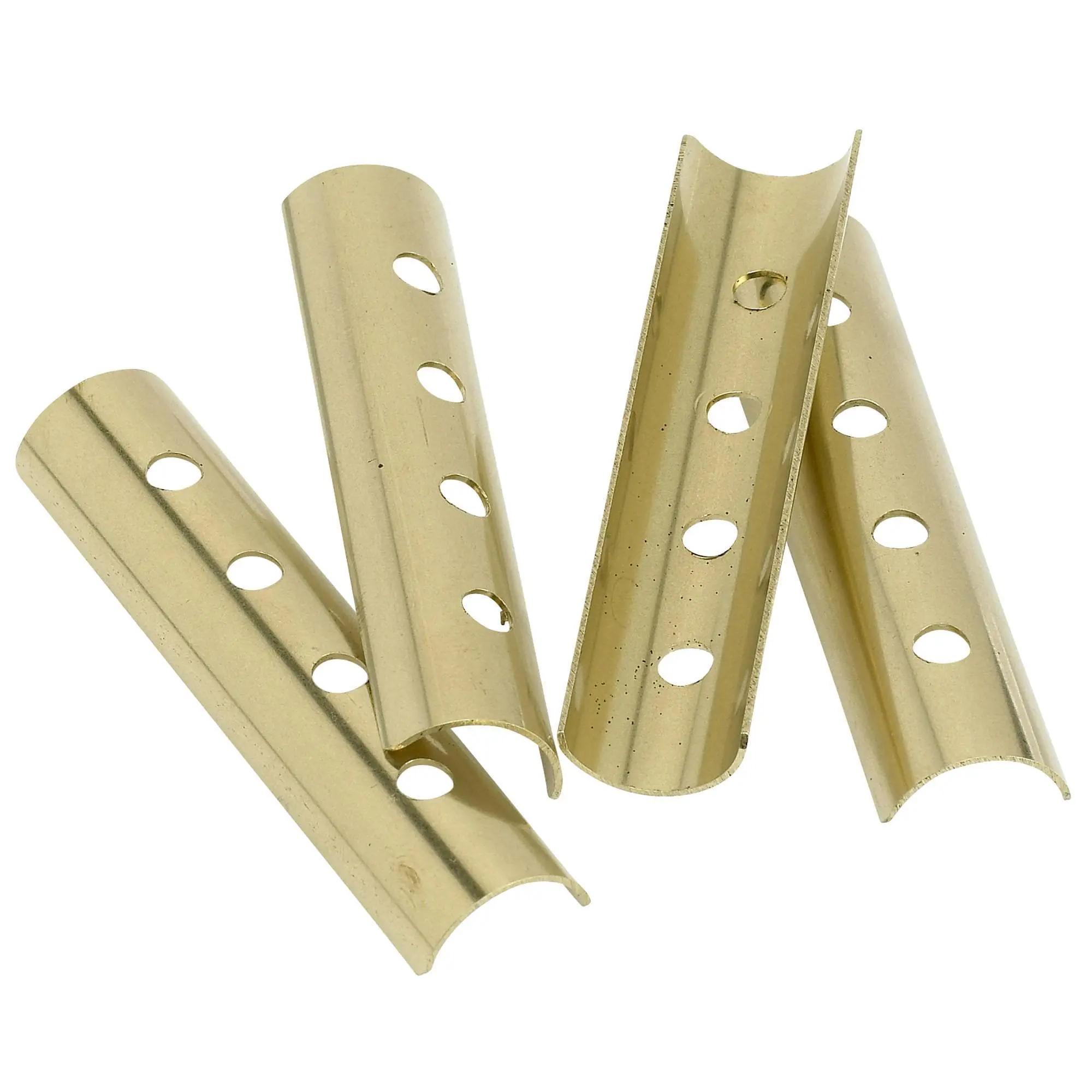 Old-Stf Cycle Pushrod Cover Keeper Set - Drilled Brass - Big Twin Evo Shovelheads & Knuckles - Image 2