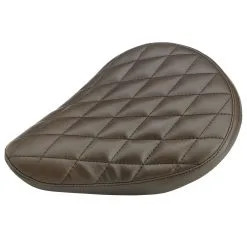 Sully's Customs Diamond Pattern Solo Seat - Brown