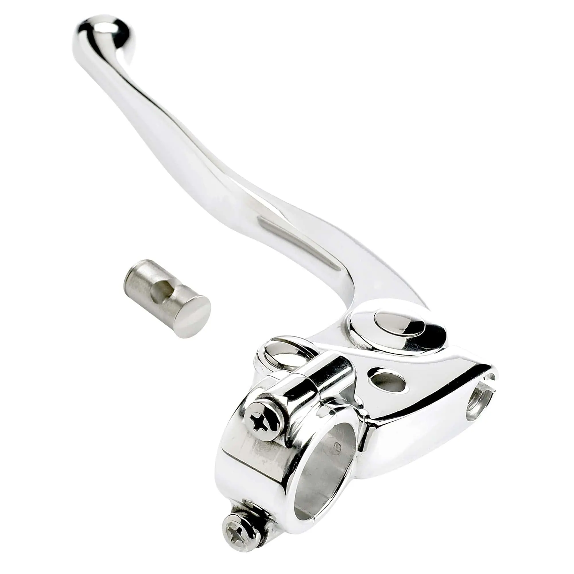 Kustom Tech Classic 1 Inch Clutch Lever Polished Aluminum