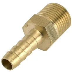 Cycle Standard 5/16 Inch Hose Barb X 3/8 Inch NPT - Brass
