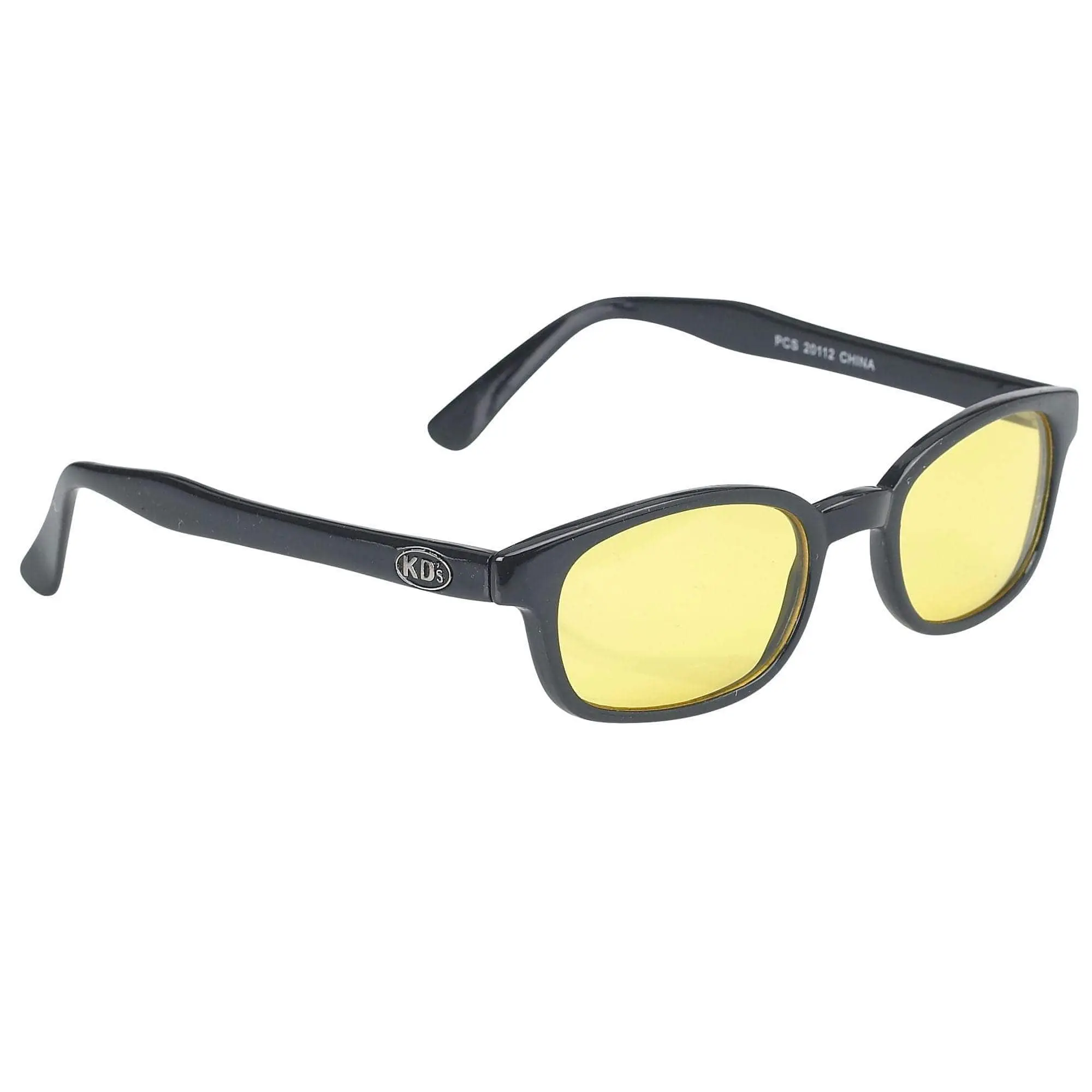 KD's Sunglasses Original Biker Sunglasses - Yellow Lenses