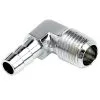 Cycle Standard 5/16 Inch Hose Barb 90 Elbow X 1/4 Inch NPT - Chrome