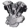 Lowbrow Customs HD Knucklehead Motor / Engine Patch