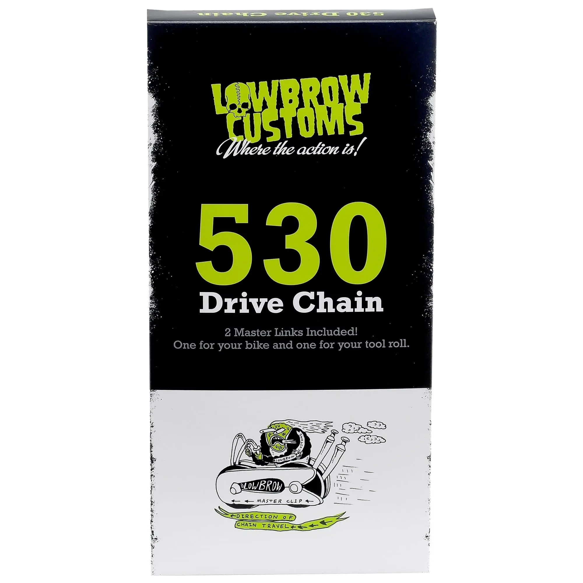 Lowbrow Customs 530 Motorcycle Drive Chain - 130 Links With 2 Master Links - Image 2