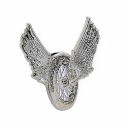 Lowbrow Customs Winged Motorcycle Wheel Lapel Pin