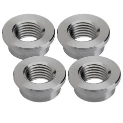 Lowbrow Customs Petcock Bung 1/4 Inch NPT Steel Weld-In - 4-pack