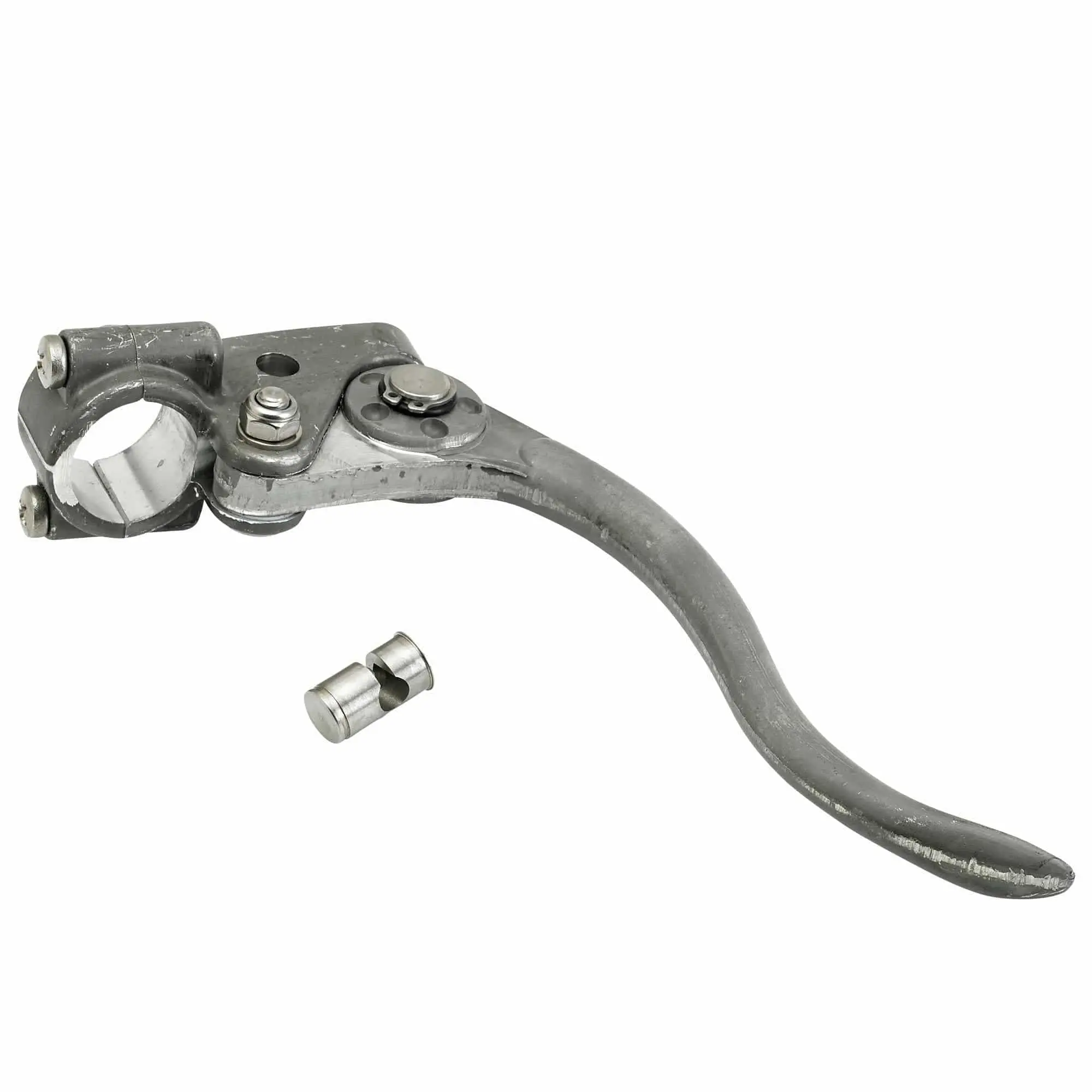 Kustom Tech DeLuxe 1 Inch Clutch Lever Raw Aluminum