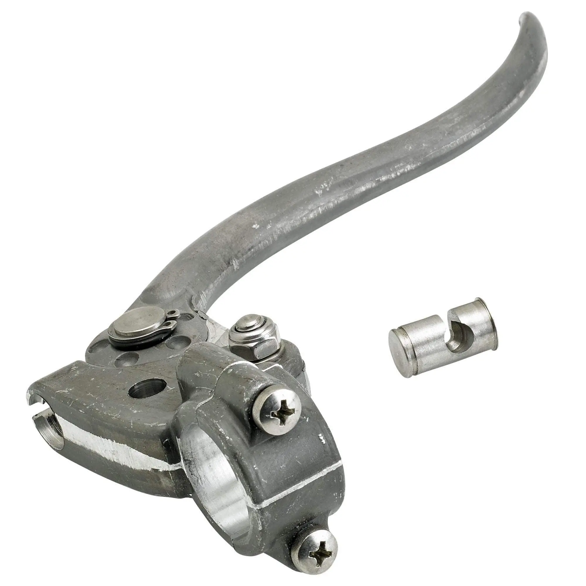Kustom Tech DeLuxe 1 Inch Clutch Lever Raw Aluminum - Image 2