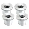 Lowbrow Customs Tophat Threaded Aluminum Bung 1/8 Inch NPT - 4 Pack
