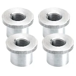 Lowbrow Customs Tophat Threaded Aluminum Bung 1/8 Inch NPT - 4 Pack