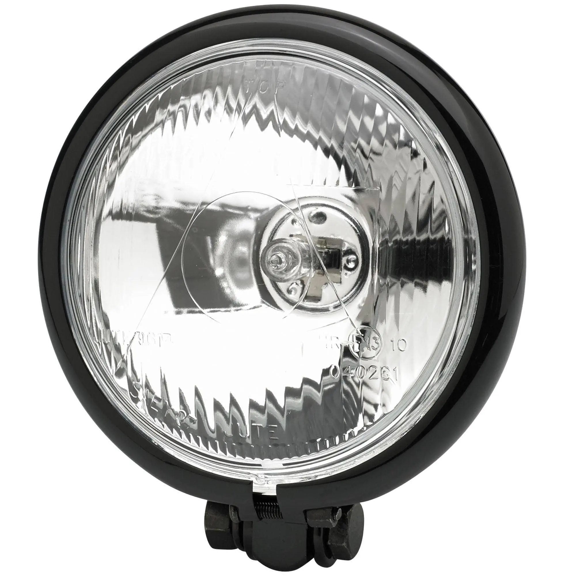 Cycle Standard 4-1/2 Inch Diameter Black Early Model Headlight - Image 2