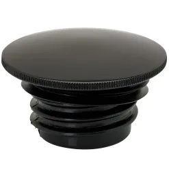 Cycle Standard Domed Slim Black Screw-In Harley Style Gas Cap 1996 & Up