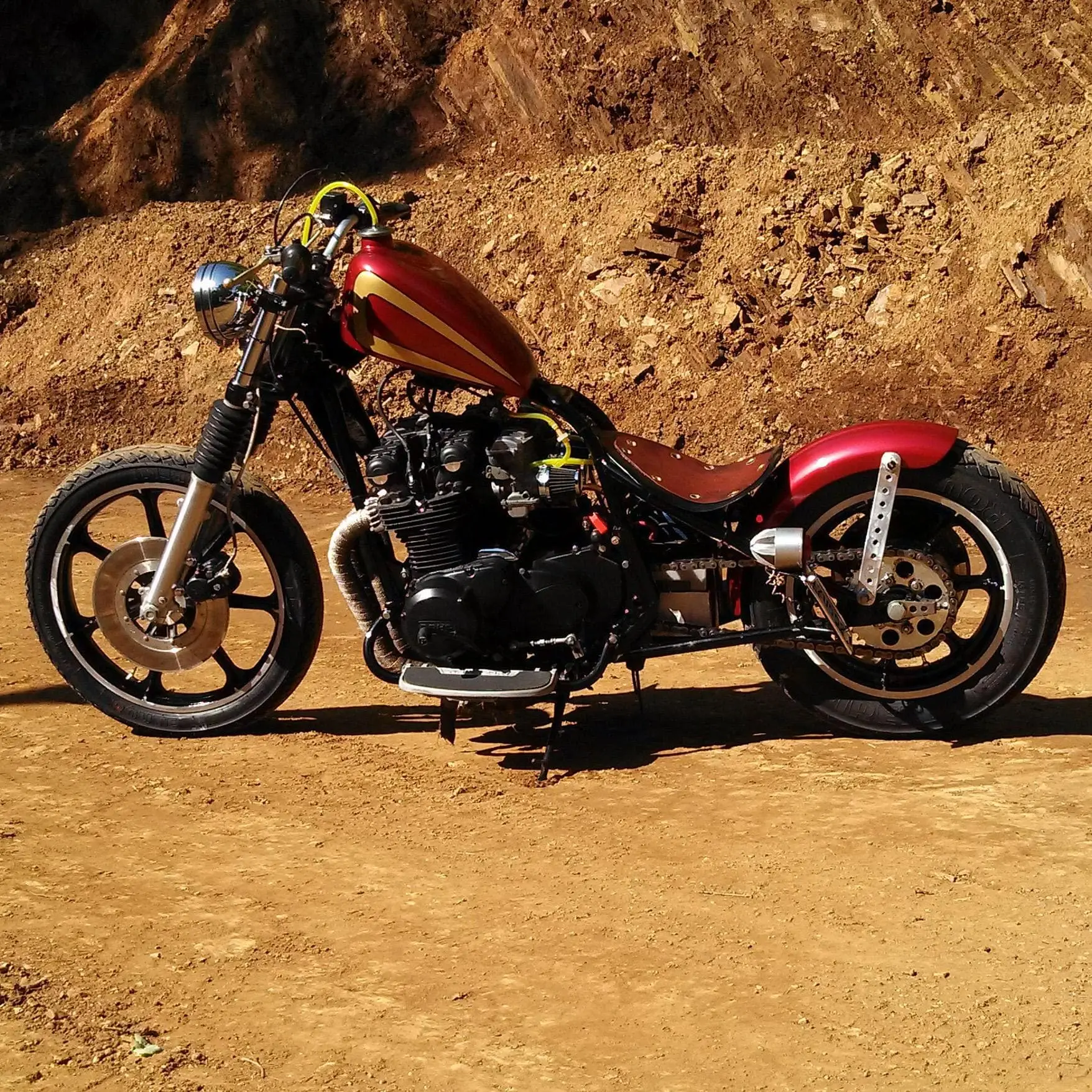 Led Sled Customs 7 Inch Flat Top Fender For 16 Inch Stock Style Dunlop Tires - Image 6