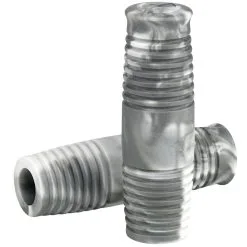 Lowbrow Customs Cole Foster Grips Antique Grey Marble 1 Inch