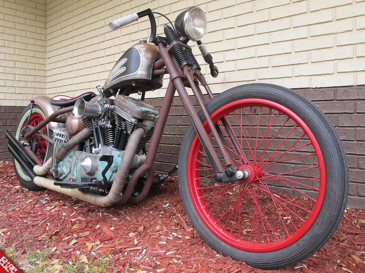 Led Sled Customs Universal Springer Headlight Mount- Black Powdercoat - Image 3