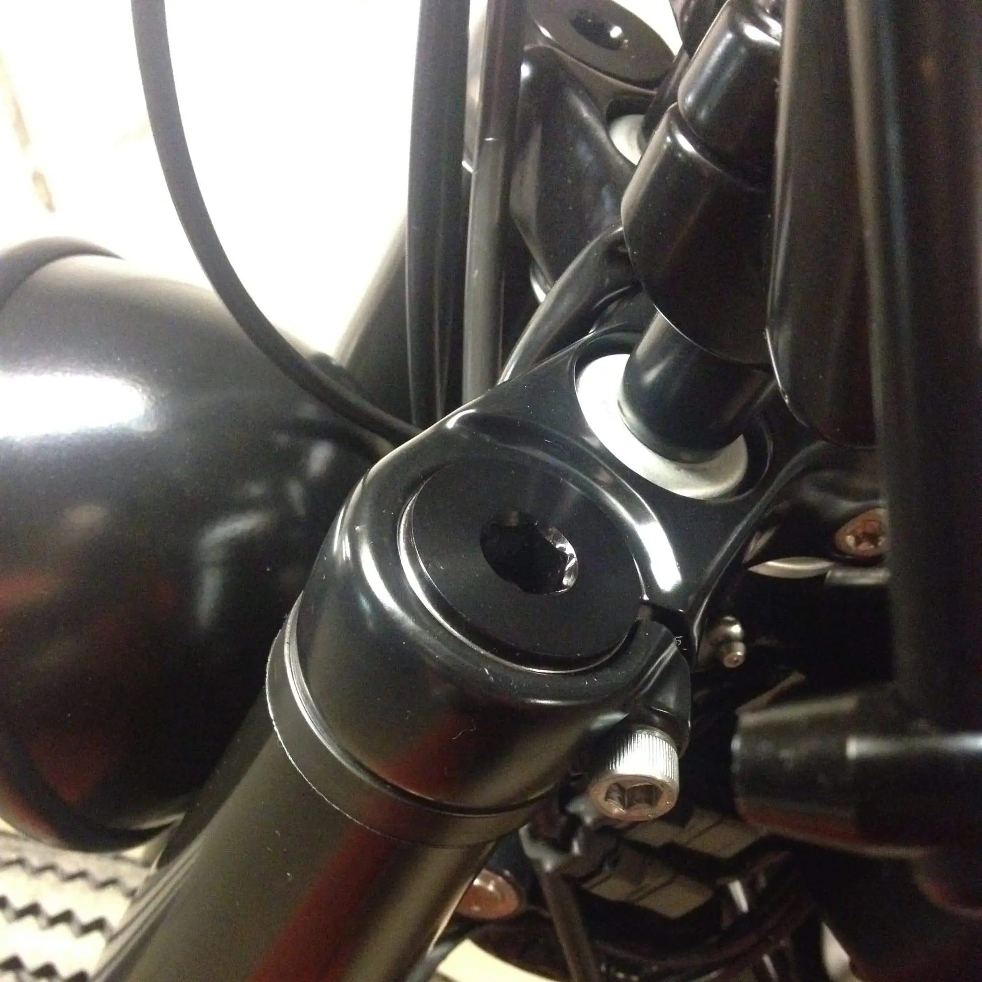 Lowbrow Customs 39mm Low Profile Fork Caps - Brass - Image 4