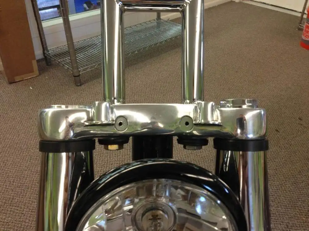 Lowbrow Customs 39mm Low Profile Fork Caps - Brass - Image 6