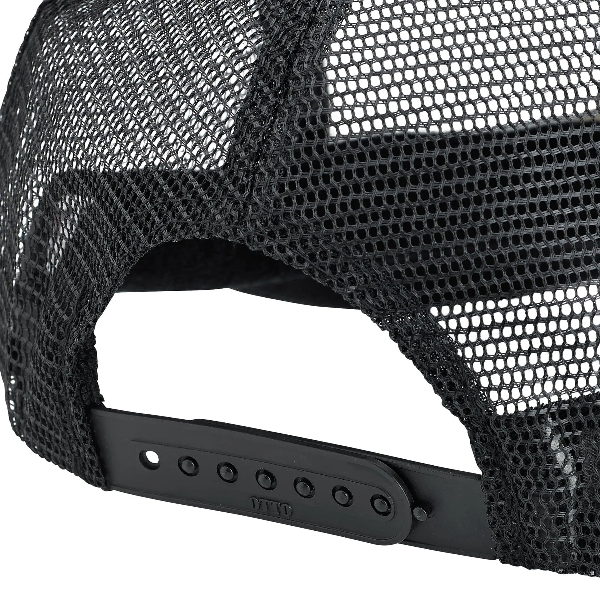 Mooneyes Moon Logo Trucker Hat- Black & White - Image 3