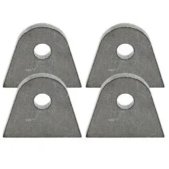 Lowbrow Customs Tab #5 - Mild Steel Mounting Tabs 3/16 Inch Thick - 4 Pack