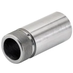 Lowbrow Customs Petcock Bung 22mm Long Frisco Chopper Style - Steel - Weld-In For Harley-Davidson Fuel Valves / Petcocks