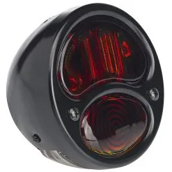 No School Choppers 1928 - 1932 Black Out Ford Duolamp -Stop Lens- Model A Stainless Steel Tail Light