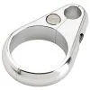 Lowbrow Customs Clutch / Brake Cable Clamp - Aluminum - For 1-1/4 Inch Frame Tubing