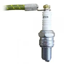 Lowbrow Customs Brass Nuts & Nickel-Plated Ring Terminals For Spark Plug Wires