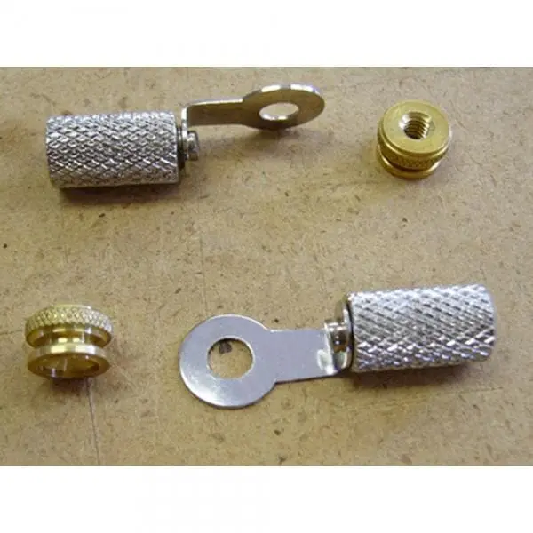 Lowbrow Customs Brass Nuts & Nickel-Plated Ring Terminals For Spark Plug Wires - Image 2