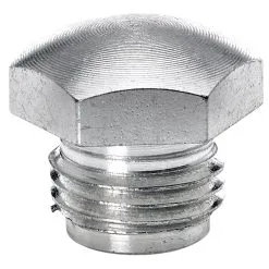 Lowbrow Customs CAD Plated Triumph Tachometer Plug - 1969 And Up Triumph 1/2-20 L.H. Thread