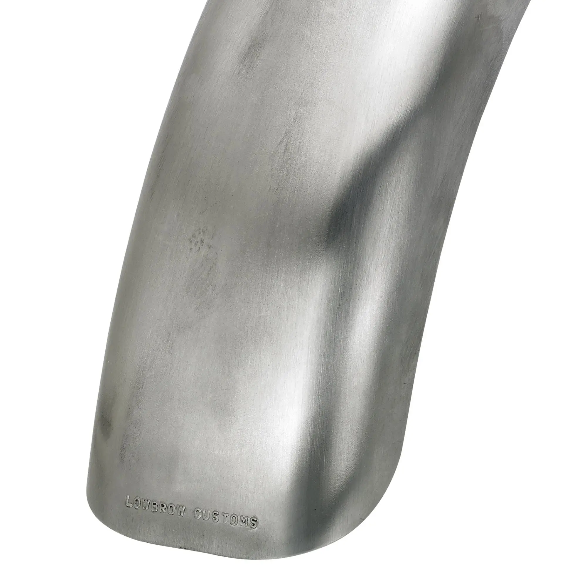 Lowbrow Customs Manta Ray Smooth Steel Fender 4-3/4 Inch Width - Image 4