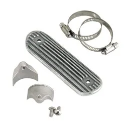 Lowbrow Customs Finned Heat Shield - 6 Inch