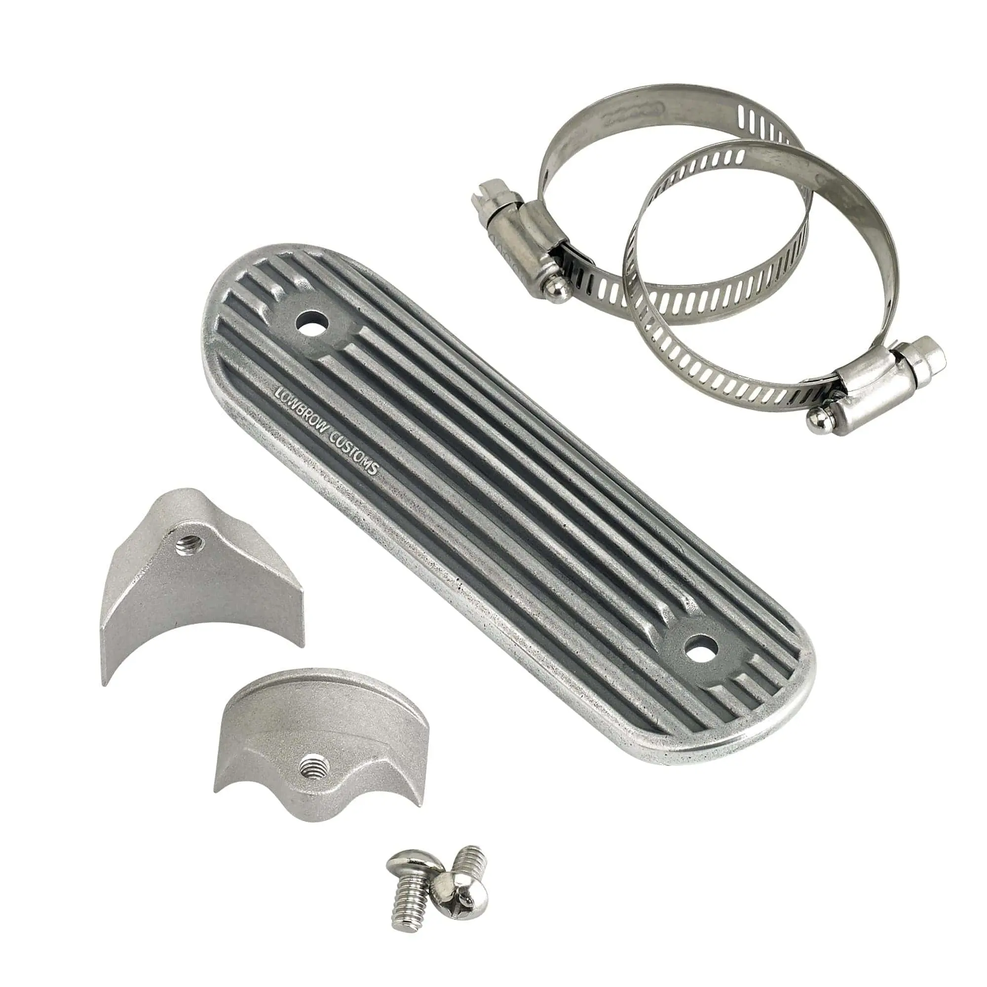 Lowbrow Customs Finned Heat Shield - 6 Inch