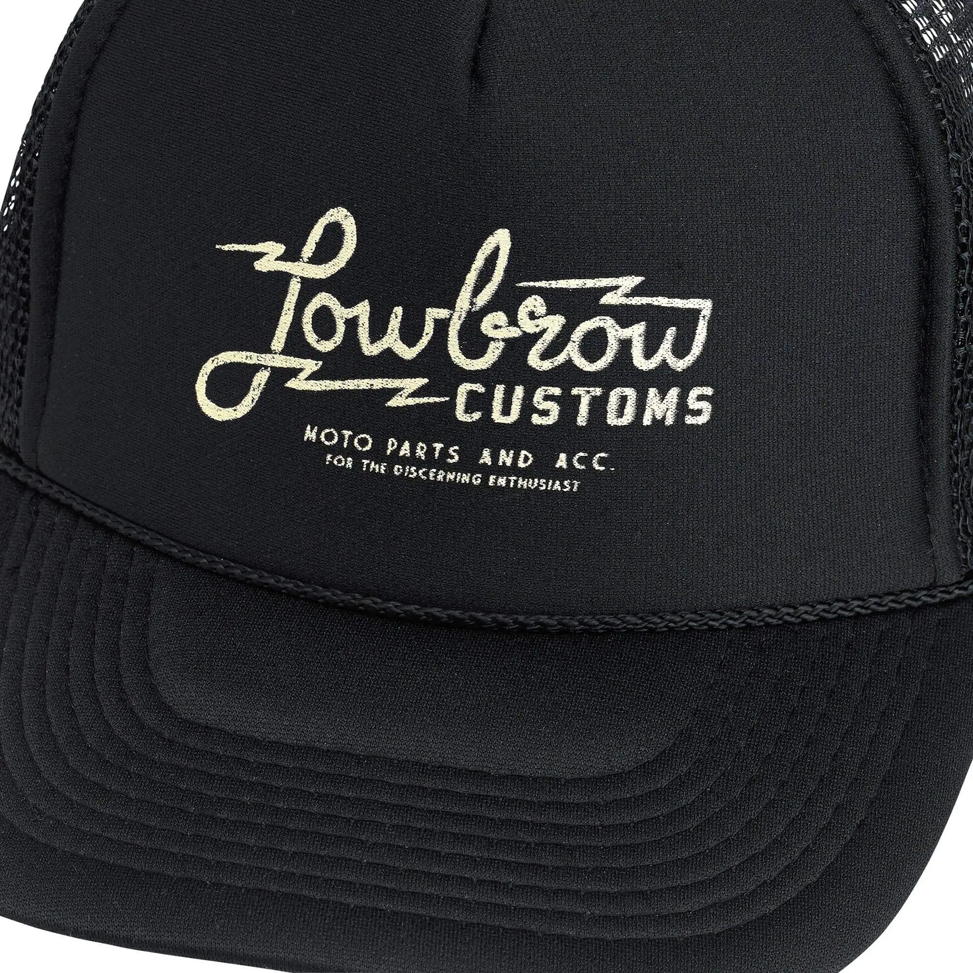 Lowbrow Customs Parts And Accessories Trucker Hat - Yellow Logo - Image 2