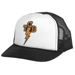Lowbrow Customs Trucker Hat With Embroidered TCB Patch
