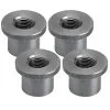 Lowbrow Customs Tophat Threaded Steel Bung 1/8 Inch NPT - 4 Pack