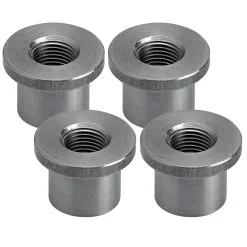 Lowbrow Customs Tophat Threaded Steel Bung 1/8 Inch NPT - 4 Pack