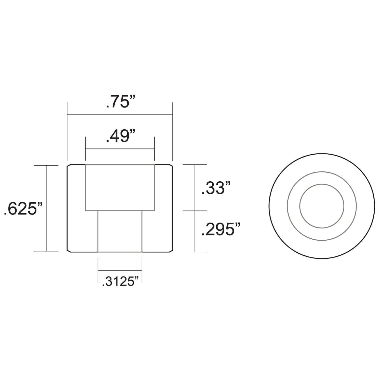 Lowbrow Customs Counterbore Steel Bungs For 5/16 Allen Head Bolts - 4 Pack - Image 4