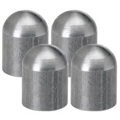 Lowbrow Customs Full Radius Threaded Steel Bungs 3/8-16 Thread - 4 Pack