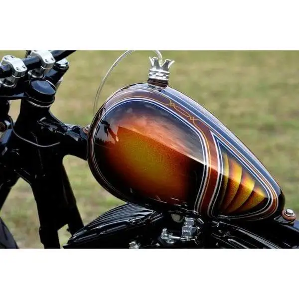 Cycle Standard Axed Chopper Motorcycle Gas Tank 2.2 Gallon - Image 8