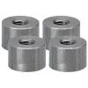 Lowbrow Customs Threaded Steel Bungs 1/2 Inch Long - 5/16-18 Thread - 4 Pack