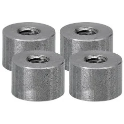 Lowbrow Customs Threaded Steel Bungs 1/2 Inch Long - 5/16-18 Thread - 4 Pack